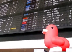 Tirelire Canard Orange Fluo -Animalière Décoration Magasin file 529