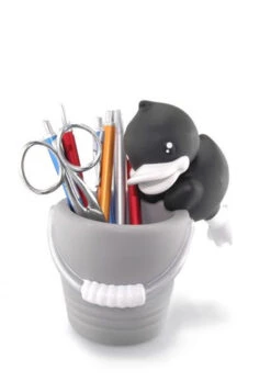 Pot à Crayons Canard Noir -Animalière Décoration Magasin file 721