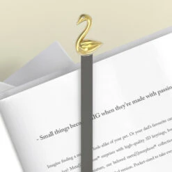 Marque Page Cygne Doré -Animalière Décoration Magasin file 754