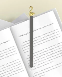 Marque Page Cygne Doré -Animalière Décoration Magasin file 758